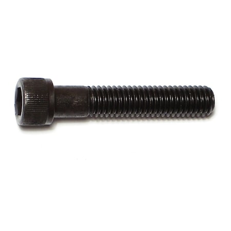 3/8-16 Socket Head Cap Screw, Plain Steel, 2 In Length, 4 PK
